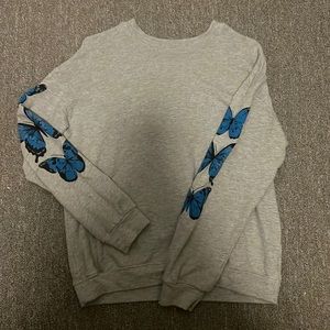 Butterfly sleeved top